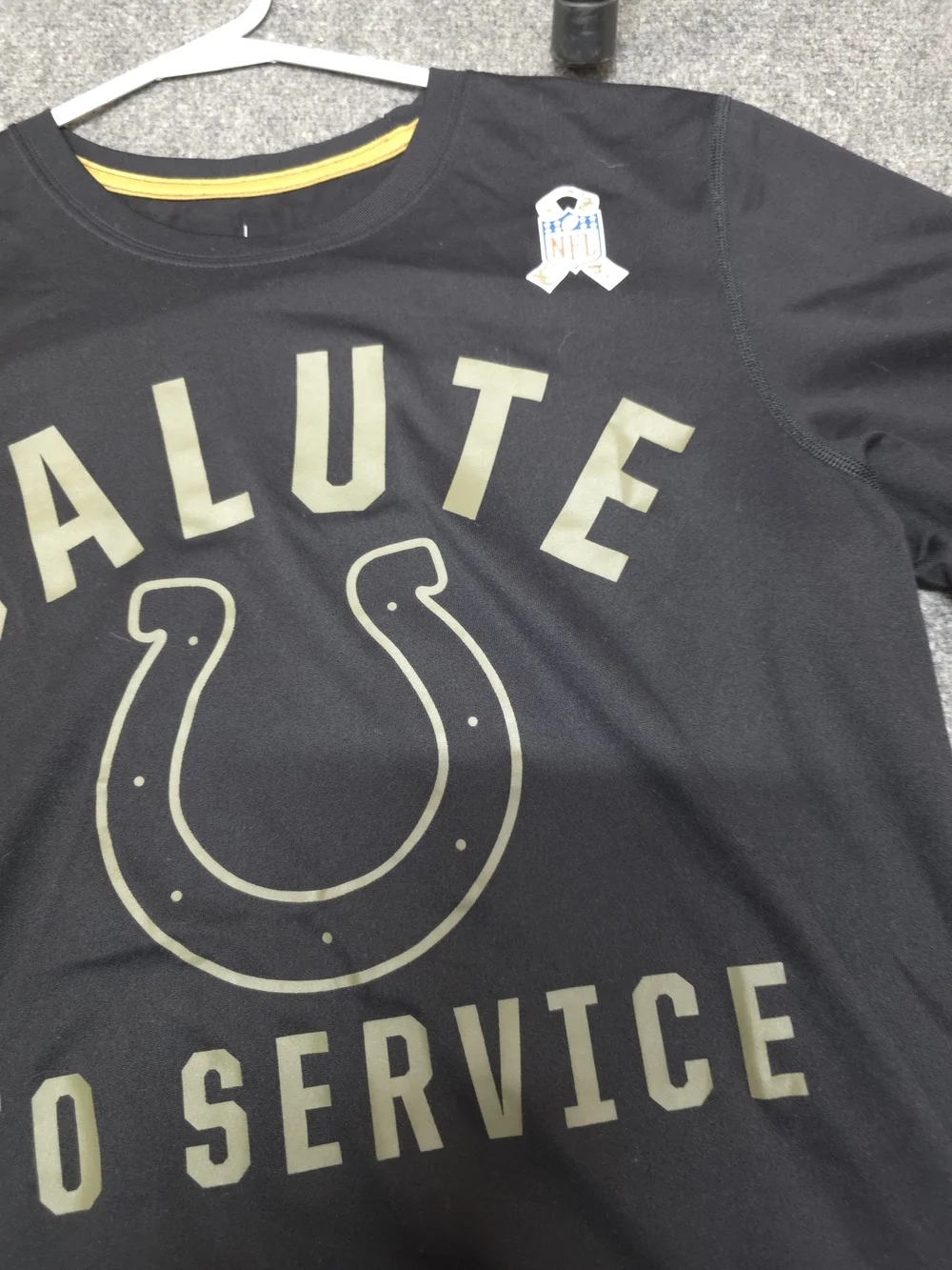 NFL Colts Salute To Service Black Graphic Tee